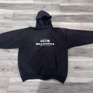 Seahawks previous logo hoodie. size Large oversized